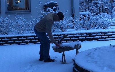 Stefan har snickrat en träbock